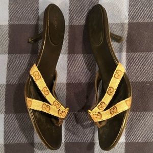 Gucci Monogram Heels